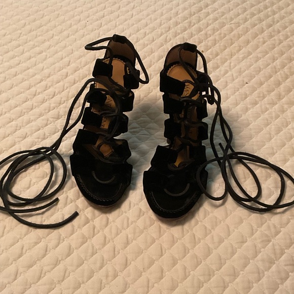 Yves Saint Laurent lace up sandals - Picture 1 of 2
